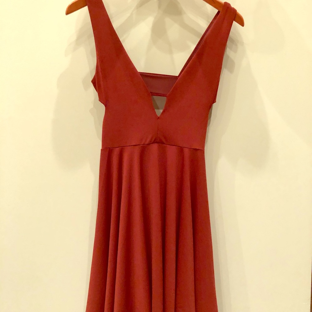 nwt rust/terracotta silence + noise dress